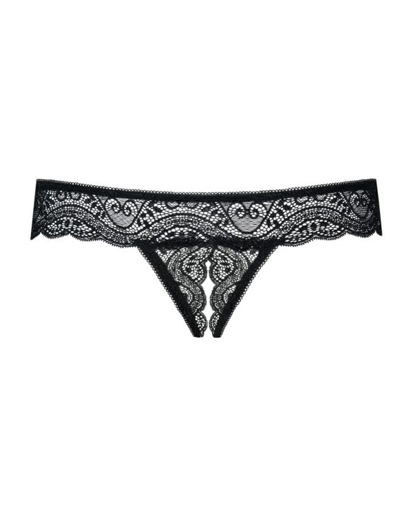 Miamor String Met Open Kruisje - Zwart - Afbeelding 5