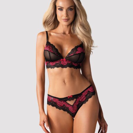 Tulia 2-Delige BH Set - Zwart/Roze