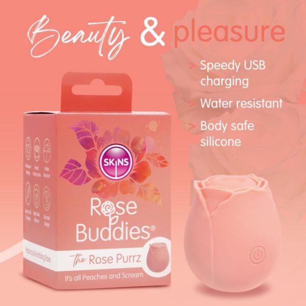 Skins Rose Buddies - The Rose Purrz Vibrator - Afbeelding 4