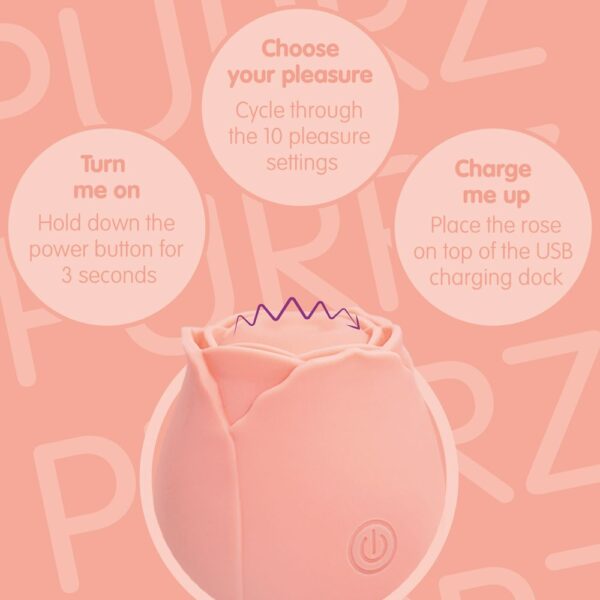 Skins Rose Buddies - The Rose Purrz Vibrator - Afbeelding 5