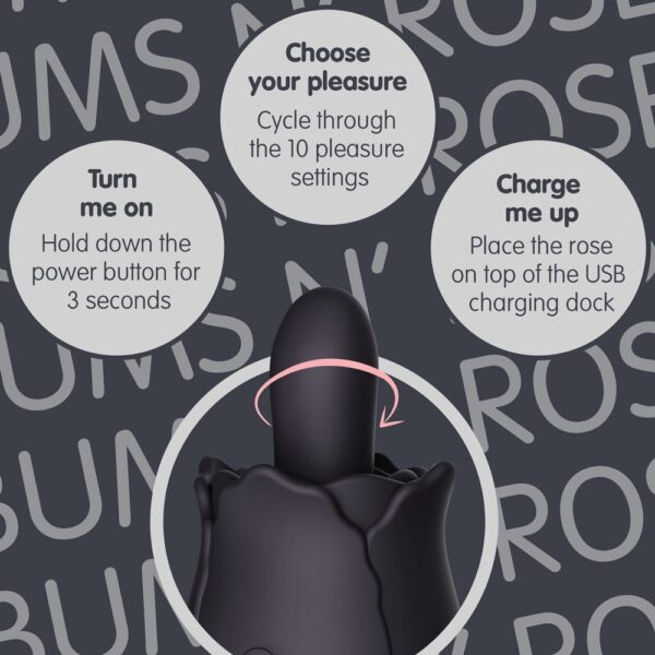 Skins Rose Buddies - Bums N Roses Anaal Vibrator - Afbeelding 12