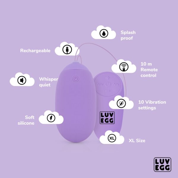 LUV EGG XL - Paars - Afbeelding 3
