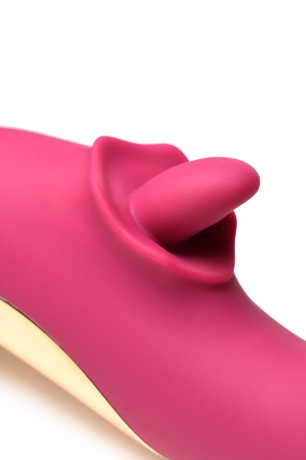 XR Brands - Tease & Please Likkende & Stotende Vibrator - Roze - Afbeelding 7