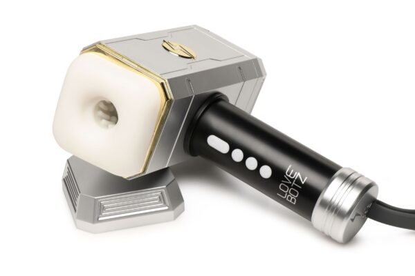 XR Brands - Thunder Stroker Zuigende Masturbator - Zilver&Zwart - Afbeelding 6