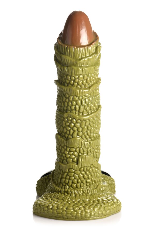 XR Brands - Reusachtig Geschubd Moerasmonster Dildo - Groen - Afbeelding 6