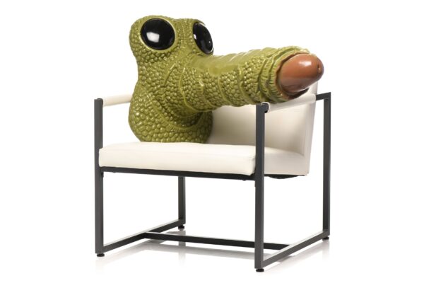 XR Brands - Reusachtig Geschubd Moerasmonster Dildo - Groen - Afbeelding 7