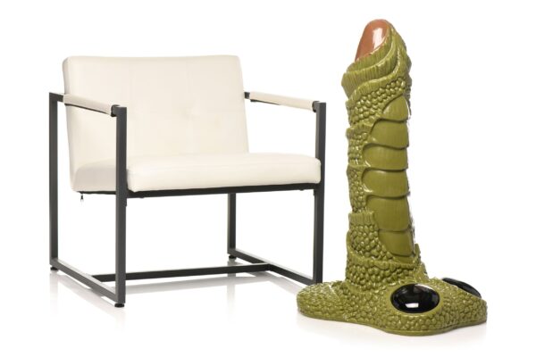 XR Brands - Reusachtig Geschubd Moerasmonster Dildo - Groen - Afbeelding 8