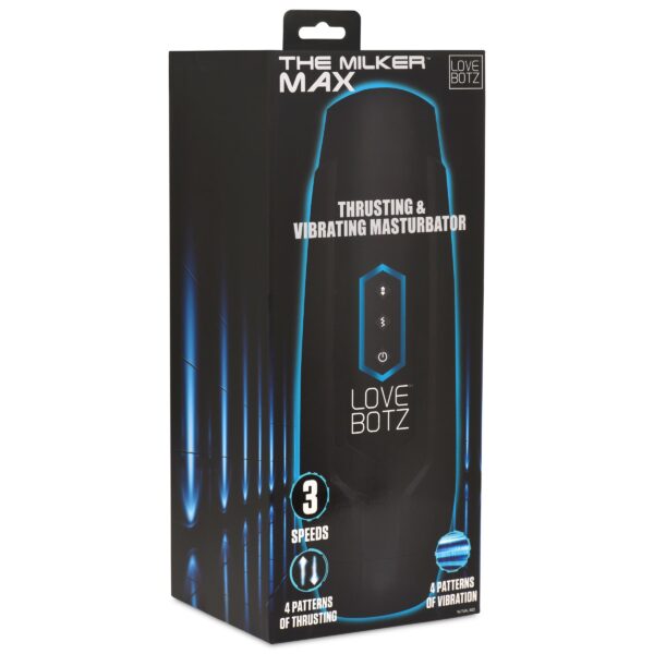 XR Brands - Stotende en Vibrerende Masturbator - Zwart - Afbeelding 6