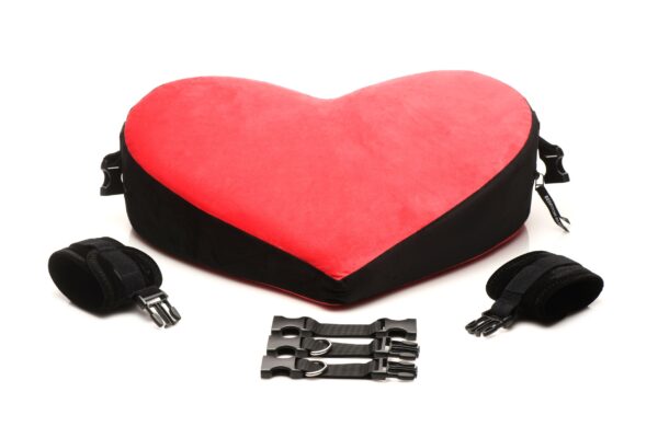 XR Brands - Bondage Kussen - Rood & Zwart - Afbeelding 4