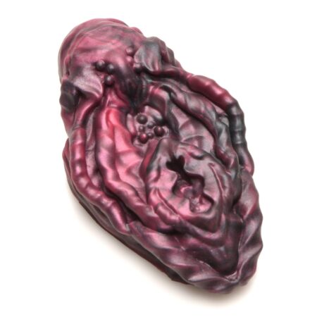 XR Brands - Xeno Pussy Vulva Siliconen Grinder - Rood & Zwart