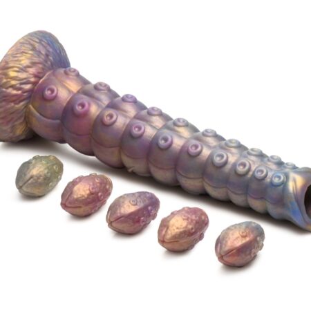 XR Brands - Deep Invader Tentacle Ovipositor Siliconen Dildo met Eitjes