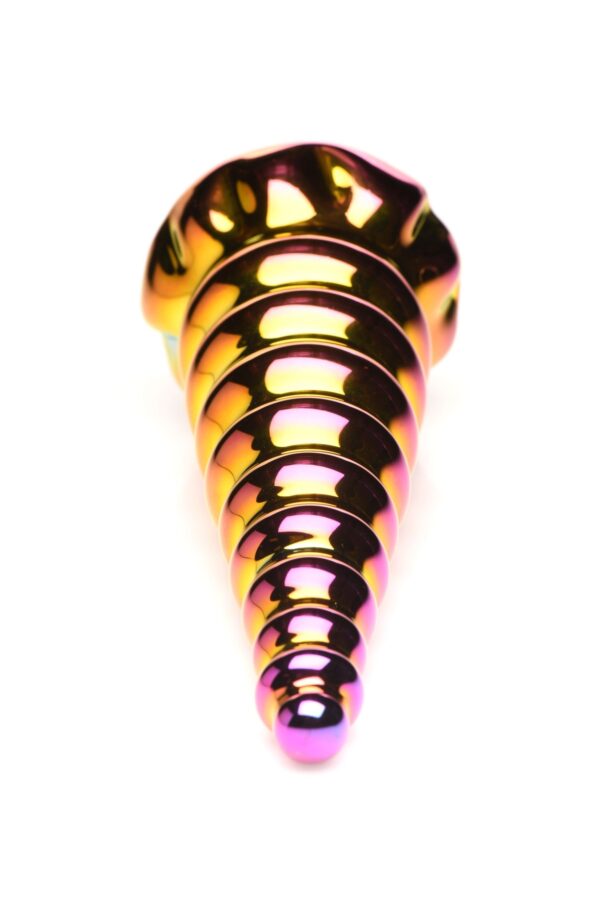 XR Brands - Twilight Regenboog Glazen Dildo - Afbeelding 3