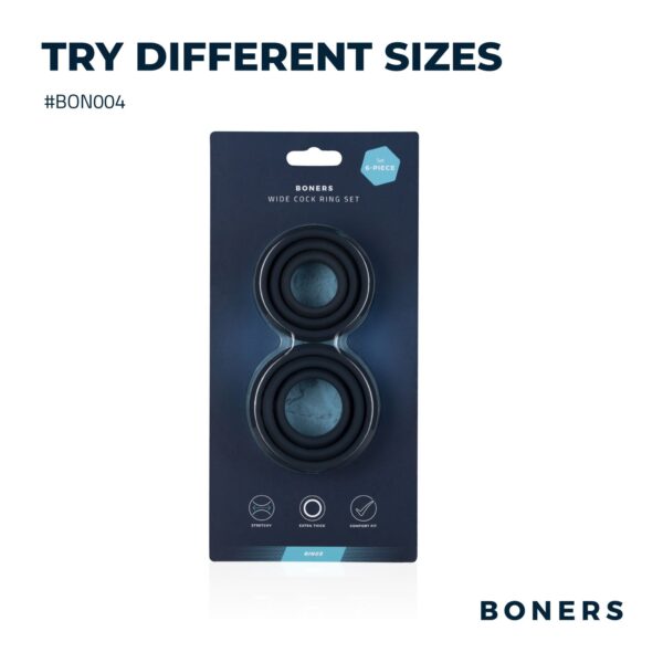 Boners 6-Delige Cockring Set - Afbeelding 5