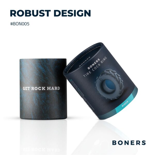 Boners Band Cockring - Grijs - Afbeelding 6