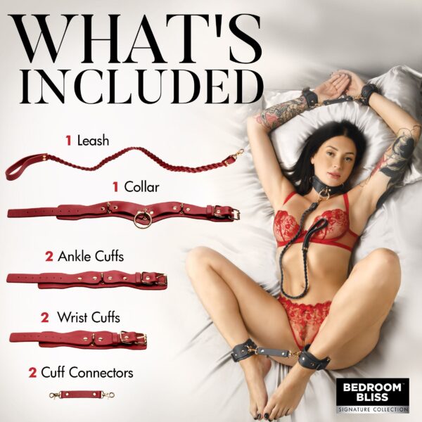 XR Brands - Lover's Restraints Set - Rood - Afbeelding 7