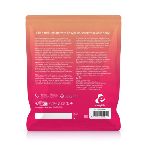 EasyGlide - Ribs and Dots Condooms - 40 stuks - Afbeelding 2
