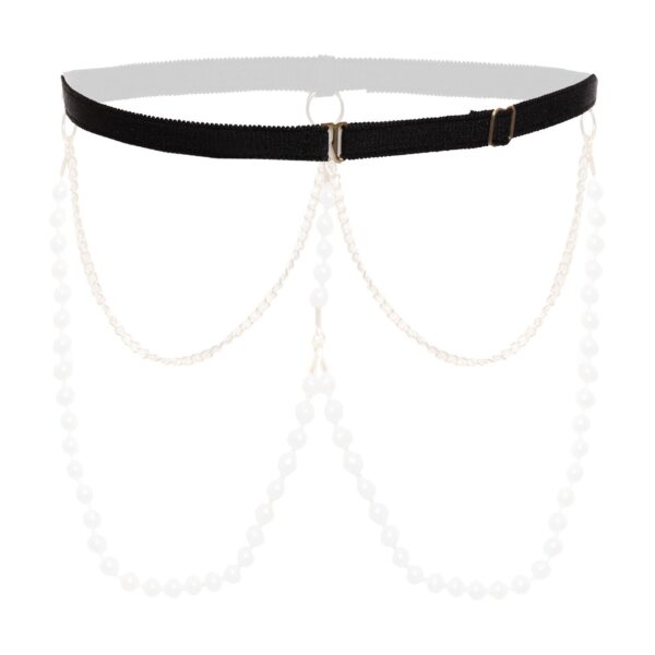 Parel en kanten band/accessoire Mea - Zwart - Afbeelding 3