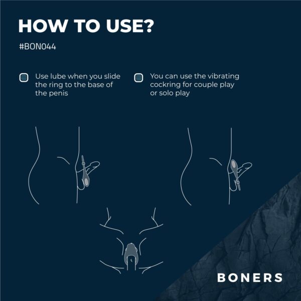 Boners Verstelbare Cockring - Blauw - Afbeelding 4