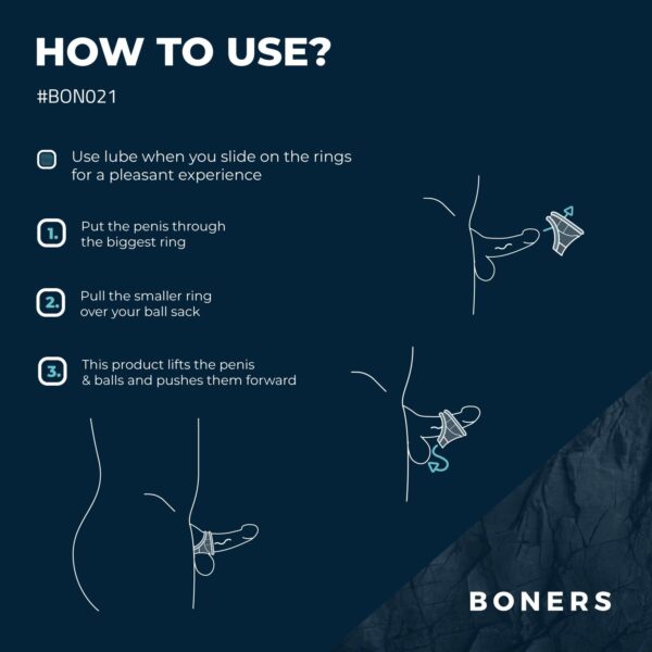 Boners Liquid Silicone 2 in 1 Ballstretcher - Afbeelding 2
