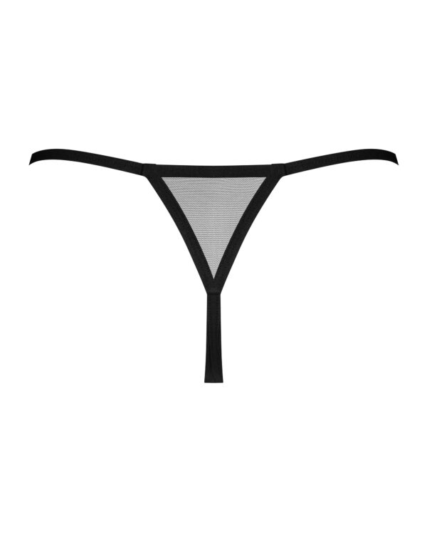 Obsessive - Novenes String Met Open Kruisje - Zwart/Paars - Afbeelding 4