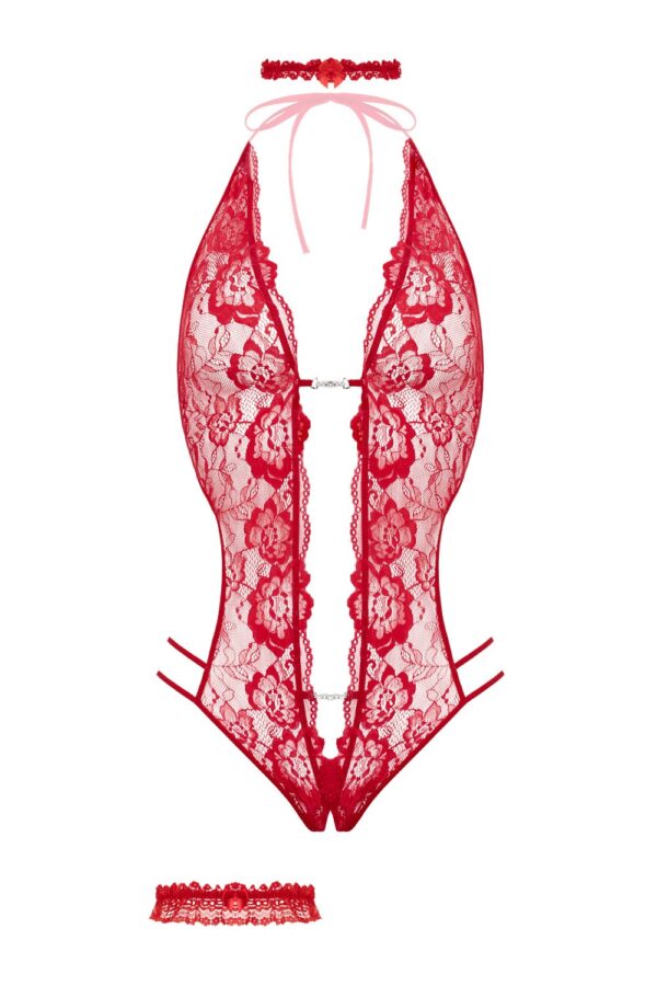 Open kruis Body Renee - Rood - Afbeelding 8