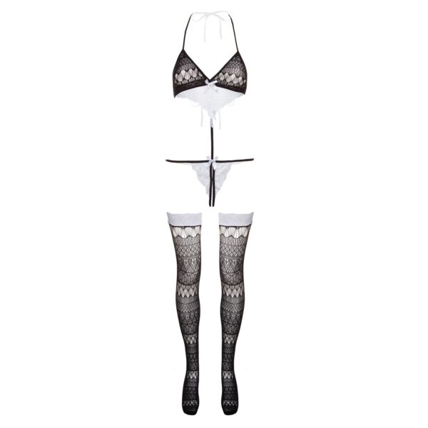 Kruisloze Play Body-Set Izabel - zwart - Afbeelding 5