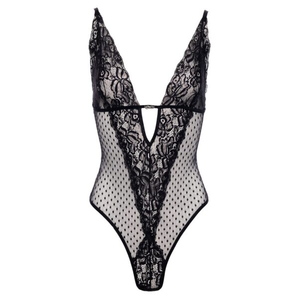 Sensuele openkruis body Dewi- zwart - Afbeelding 4