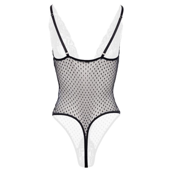 Sensuele openkruis body Dewi- zwart - Afbeelding 5