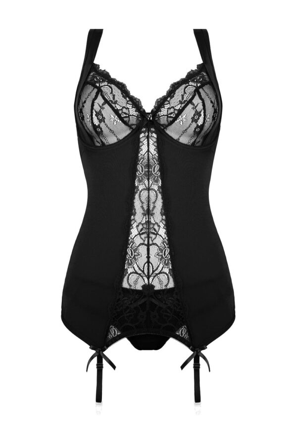2-delige Jarreteltop-Set Marzia- zwart - Afbeelding 3