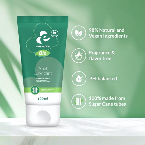 EasyGlide - Bio & Natural Glijmiddel op Waterbasis Anaal - 100 ml - Afbeelding 2