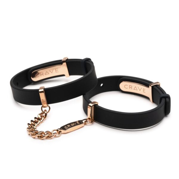 Crave - ID Cuffs - Zwart & Roségoud - Afbeelding 2