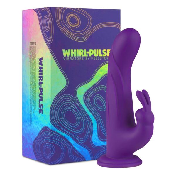 FeelzToys - Whirl-Pulse Roterende Rabbit Vibrator & Afstandsbediening Paars - Afbeelding 10
