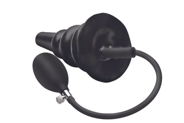 Opblaasbare Enema Buttplug - Zwart - Afbeelding 3