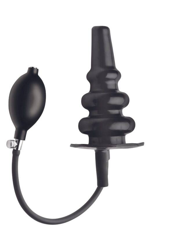 Opblaasbare Enema Buttplug - Zwart - Afbeelding 2