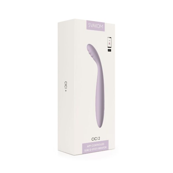 SVAKOM - Cici 2 Flexibele G-spot Vibrator - Lavendel - Afbeelding 9