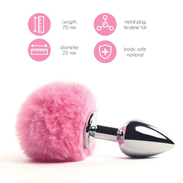 FeelzToys - Bunny Tails Butt Plug Roze - Afbeelding 2