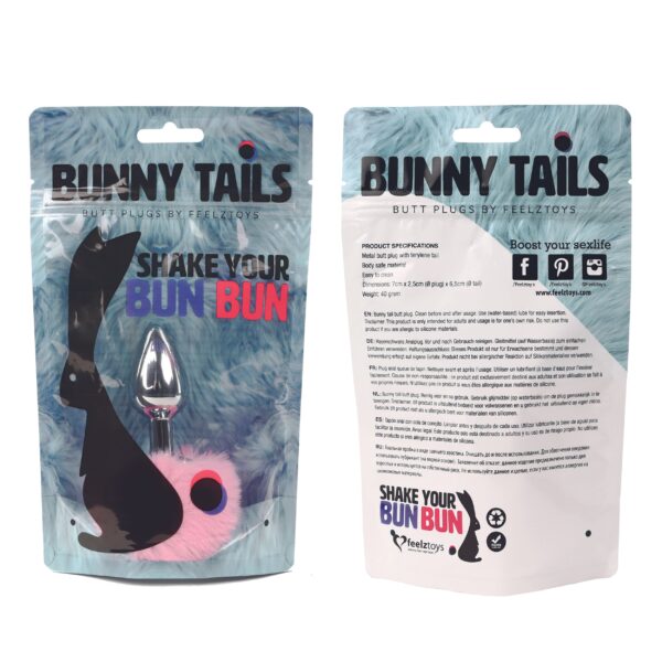 FeelzToys - Bunny Tails Butt Plug Roze - Afbeelding 4