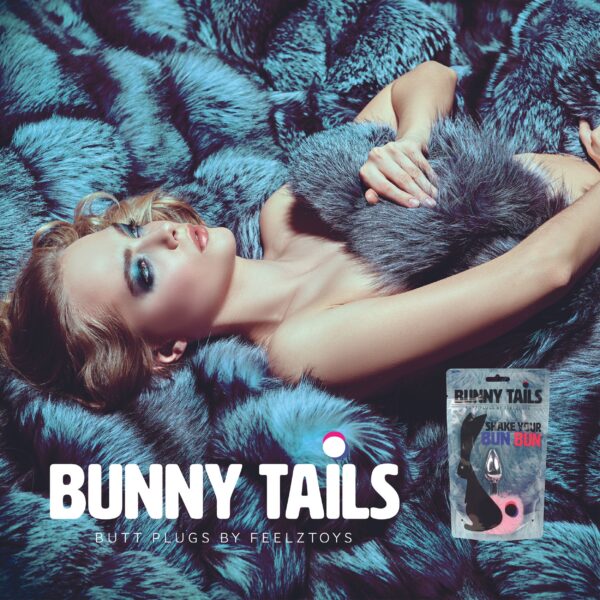 FeelzToys - Bunny Tails Butt Plug Roze - Afbeelding 5