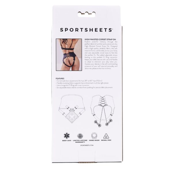 Sportsheets - High Waisted Corset Strap On - Afbeelding 10