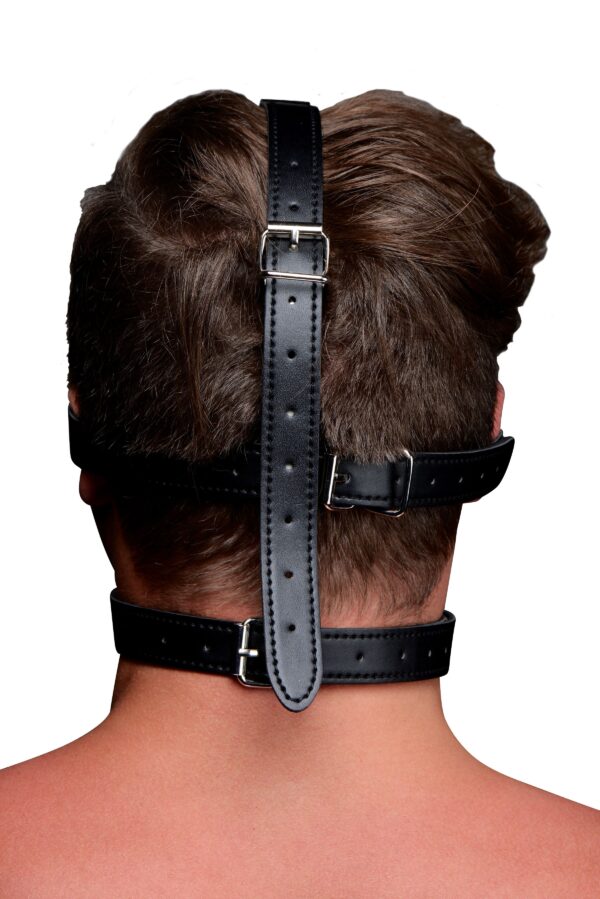 Kunstleren Masker Met Ball Gag - Afbeelding 3