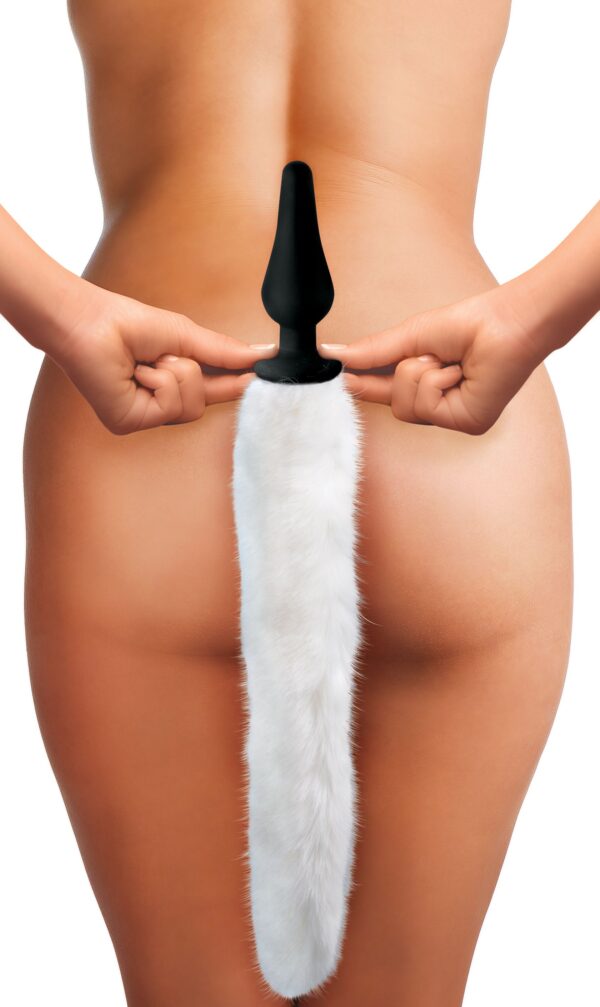 White Fox Buttplug & Haarband Set - Afbeelding 5