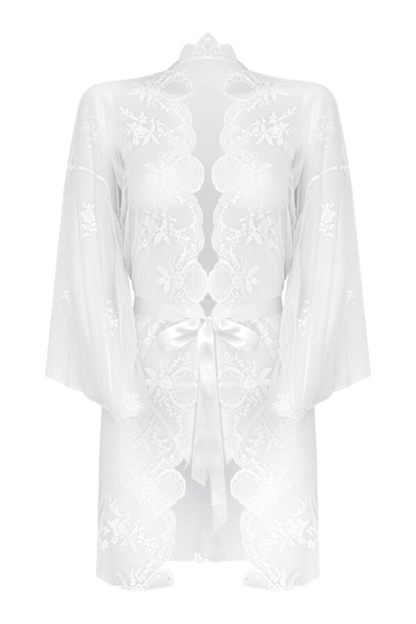 Kanten Kimono Set Flower - Wit - Afbeelding 5