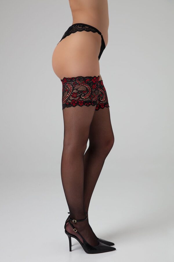 Exclusieve Stay ups - Love me more - zwart - Afbeelding 4
