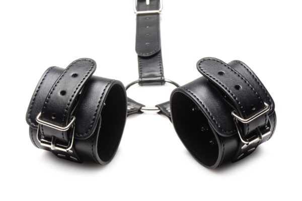 Halsband Met Polsboeien Restraint Set - Zwart - Afbeelding 8