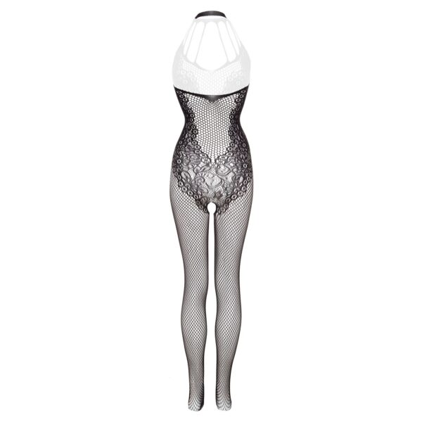 Gebloemde Catsuit met open kruis Amara - zwart - Afbeelding 6