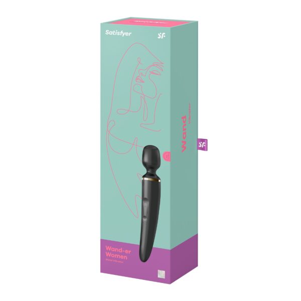 Satisfyer Wand-er Woman - Zwart/Goud - Afbeelding 6