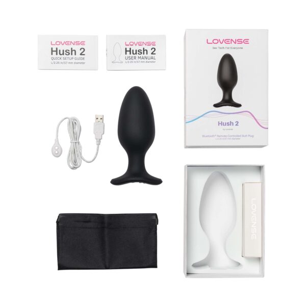 Lovense - Hush 2 Vibrerende Buttplug Met App - Zwart - Afbeelding 3