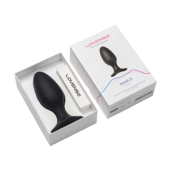 Lovense - Hush 2 Vibrerende Buttplug Met App - Zwart - Afbeelding 4