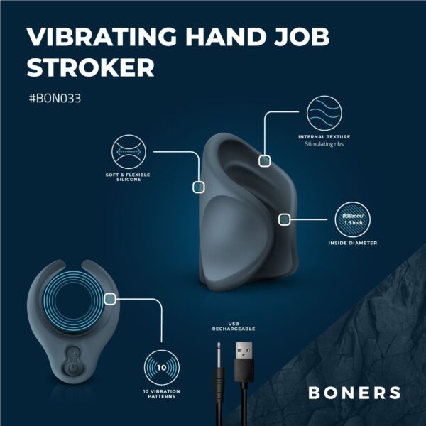 Boners Vibrerende Handjob Masturbator - Afbeelding 4