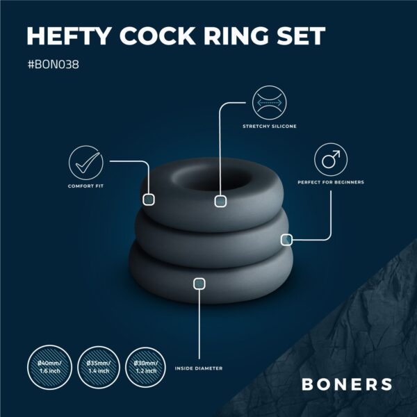 Boners Grote Cockringen Set - 3 delig - Afbeelding 2